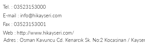 Holiday nn Kayseri telefon numaralar, faks, e-mail, posta adresi ve iletiim bilgileri